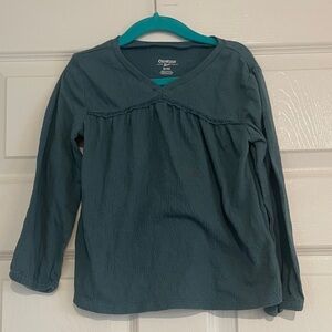 OshKosh B'gosh Teal Green Long-Sleeve Girls Top